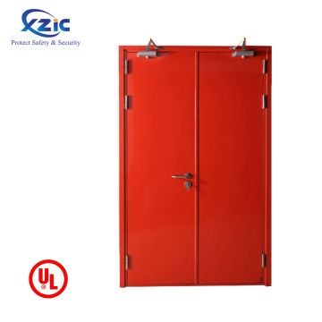 3-hour UL listed emergency steel fire exit door with glass